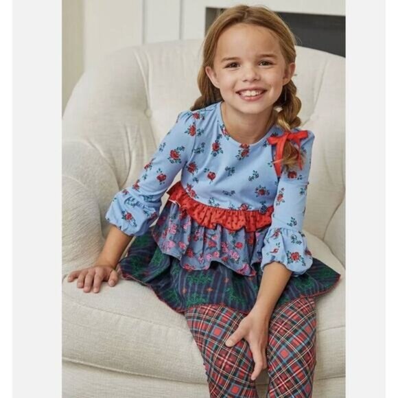 Matilda Jane Other - Matilda Jane Choose you own path Feeling Festive Tunic Top Dress Girls Size 2 Ex